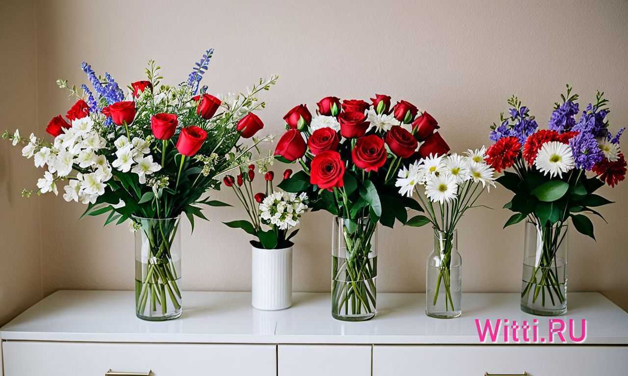 Таблица лучших цветов для букета
